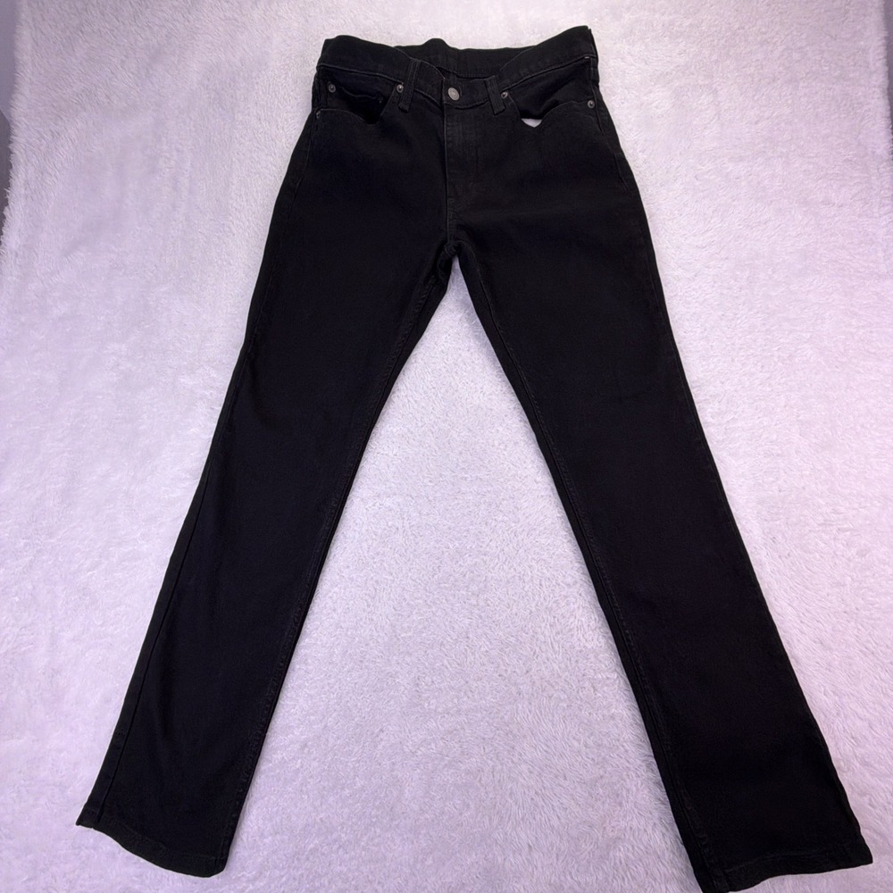Levi's 511 Jeans Mens 32x31 Black Slim Fit‎ Denim Cotton Blend 04511-5382